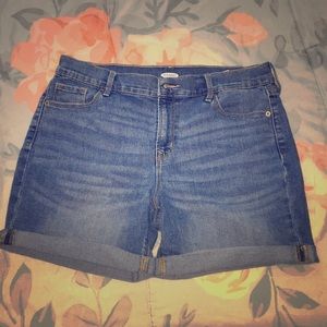 boyfriend jean shorts